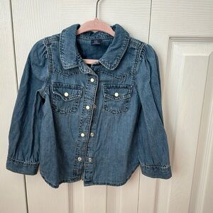Gap kids denim blouse